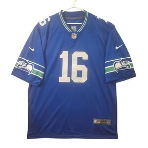 Nike Seattle Seahawks Tyler Lockett 16 NFL Jersey Blue XXL On Field Football